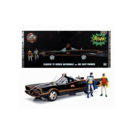 Jada - Batman classic TV Series - Batmobile 1966 1:18 - con 2 figure e luci